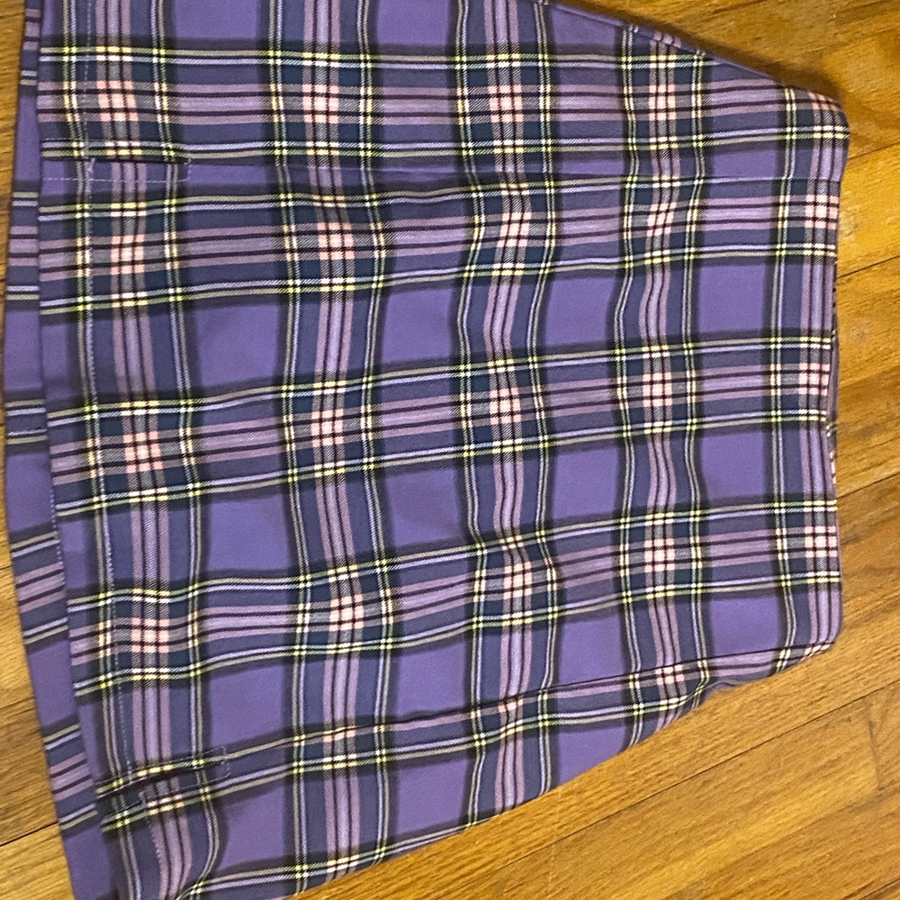 A purple green plaid skirt size S brandy Melville